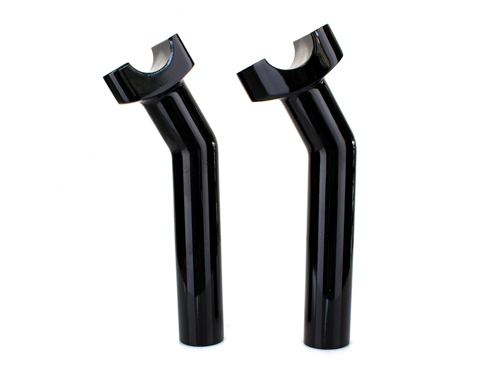 Rollies Speed Shop 6-1/2in. Pullback Risers – Black. Fits 1in. Handlebar.