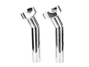 Rollies Speed Shop 6-1/2in. Pullback Risers – Chrome. Fits 1in. Handlebar. Rollies Speed Shop 6-1/2in. Pullback Risers – Chrome. Fits 1in. Handlebar.