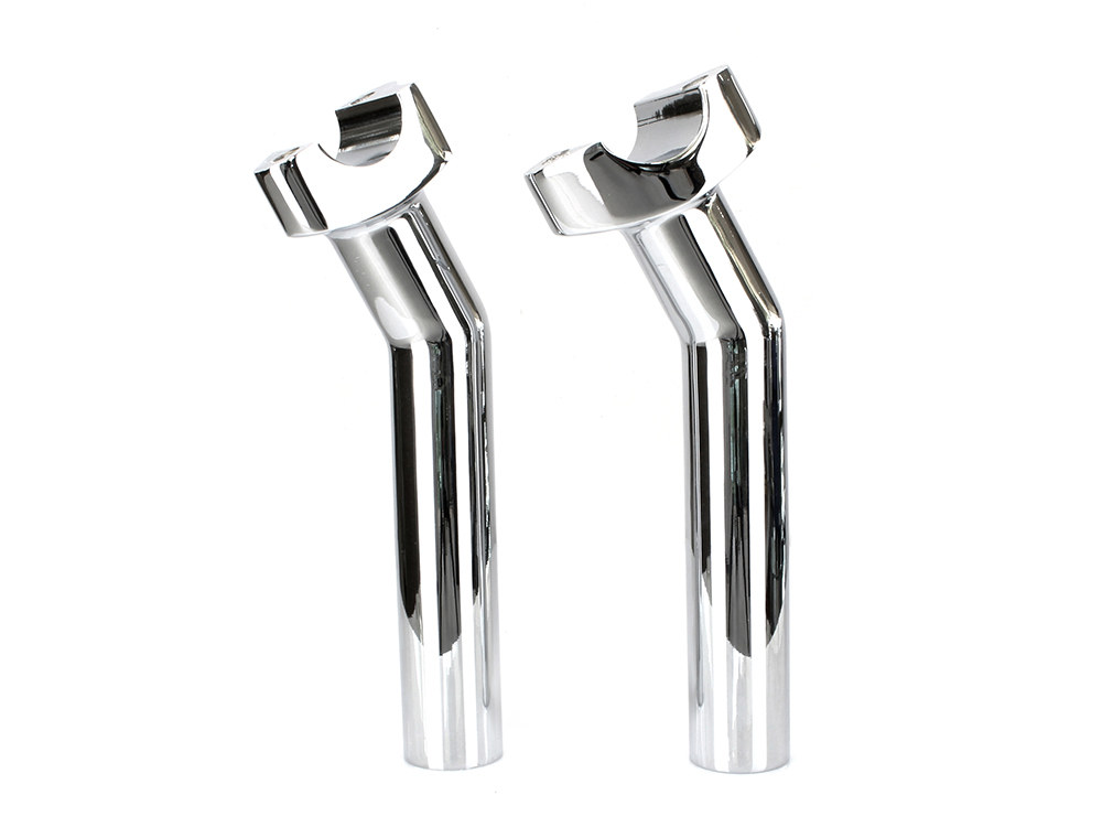 Rollies Speed Shop 6-1/2in. Pullback Risers – Chrome. Fits 1in. Handlebar.