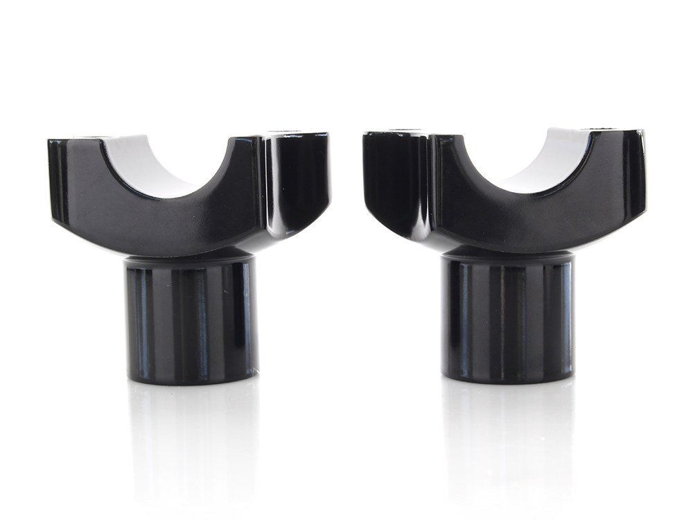 Rollies Speed Shop 2in. Straight Risers – Black. Fits 1in. Handlebar.
