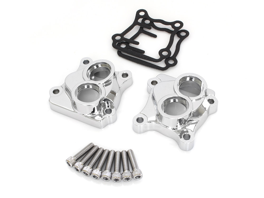 Rollies Speed Shop Tappet Covers – Chrome. Fits Twin Cam 1999-2017.