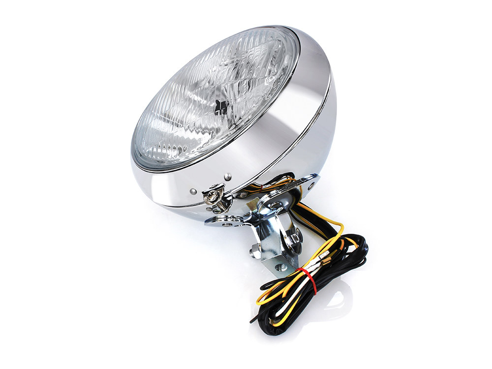 Rollies Speed Shop 7in. Headlight – Chrome. Fits FL Softail 1986-2017