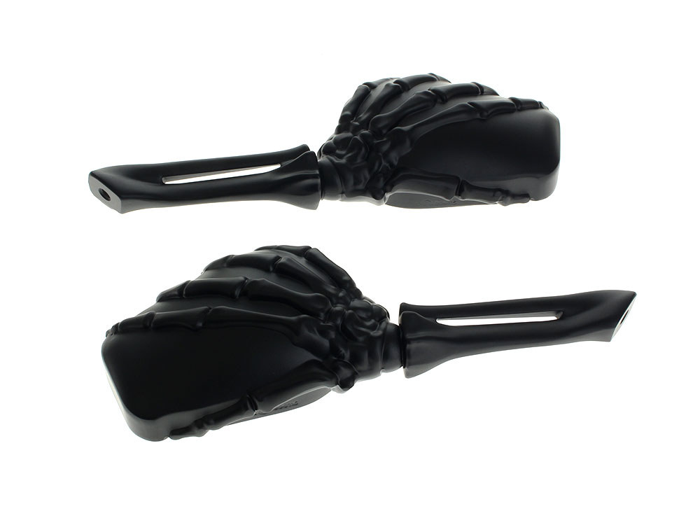 Rollies Speed Shop Skeleton Hand Mirrors – Black