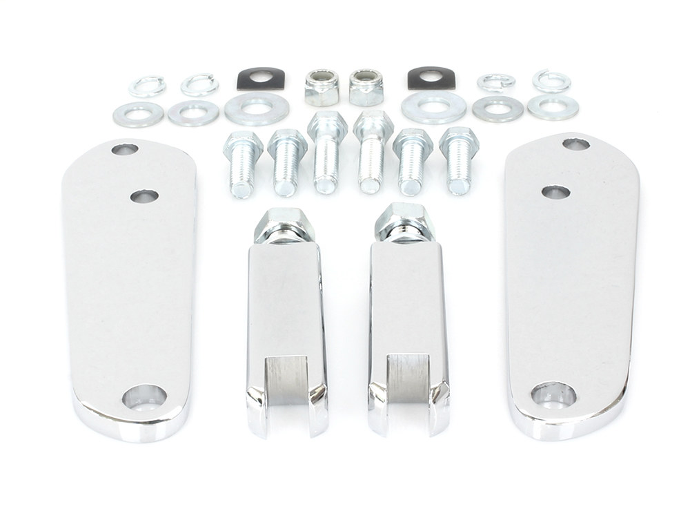 Rollies Speed Shop Highway Peg Supports – Chrome. Fits Dyna 1991-2017.