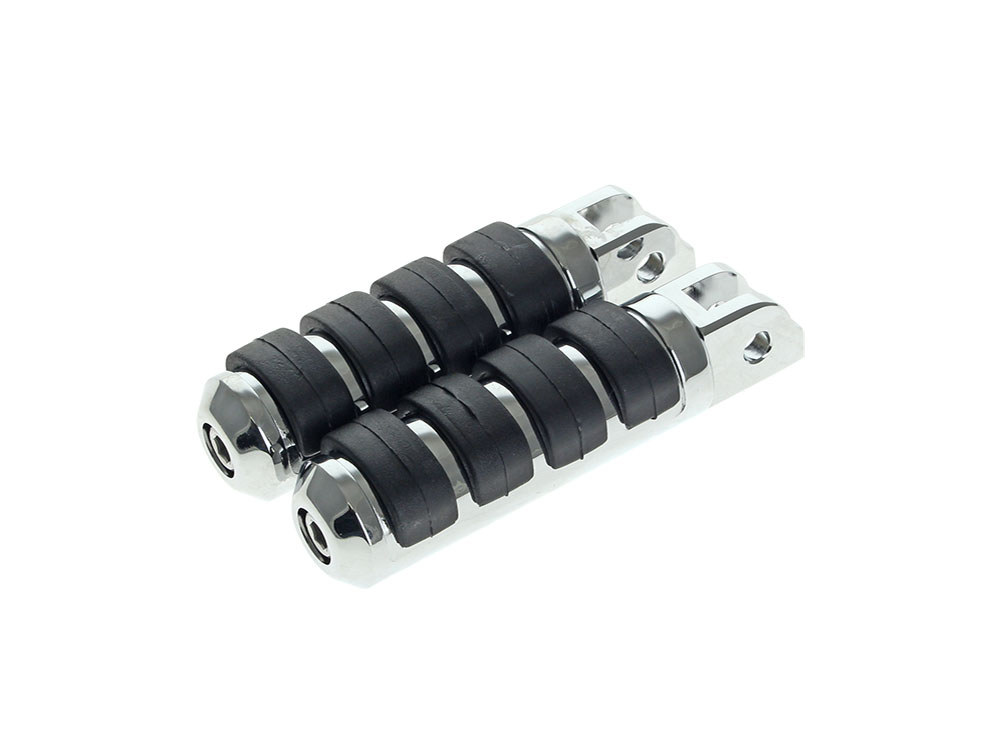 Rollies Speed Shop Comfort Iso Style Large Footpegs – Chrome. Fits Softail 2018up Front Rider