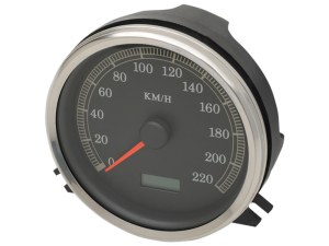 Rollies Speed Shop 5in. KPH Electronic Speedometer. Fits Softail 1996-2003 & FLHR 1999-2003. Rollies Speed Shop 5in. KPH Electronic Speedometer. Fits Softail 1996-2003 & FLHR 1999-2003.