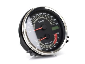 Rollies Speed Shop 5in. KPH Speedometer with Tachometer. Fits Softail & Dyna Wide Glide 1999-2003 & Road King 1999-2003 Models with 5in. Fat Bob Dash. Rollies Speed Shop 5in. KPH Speedometer with Tachometer. Fits Softail & Dyna Wide Glide 1999-2003 & Road King 1999-2003 Models with 5in. Fat Bob Dash.
