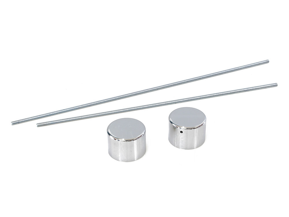 Rollies Speed Shop Rear Axle Covers – Chrome. Fits Softail 2018up