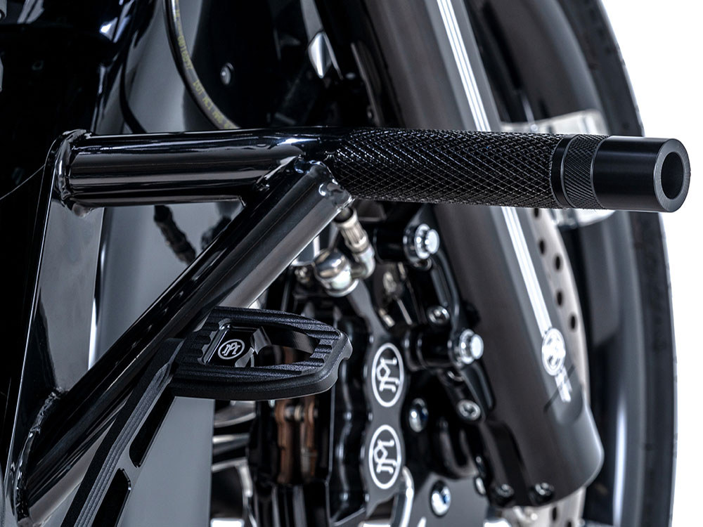 Burly Brand Front Brawler Crash Bar Kit – Black. Fits Touring 2014-2023