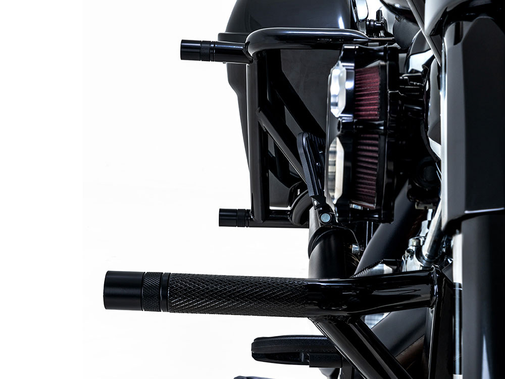 Burly Brand Front Brawler Crash Bar Kit – Black. Fits Touring 2014-2023