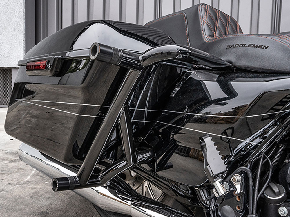 Burly Brand Rear Brawler Crash Bar Kit – Black. Fits Touring 2014up