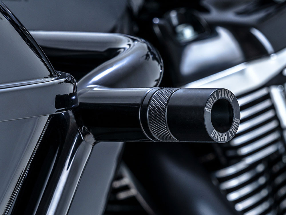 Burly Brand Rear Brawler Crash Bar Kit – Black. Fits Touring 2014up