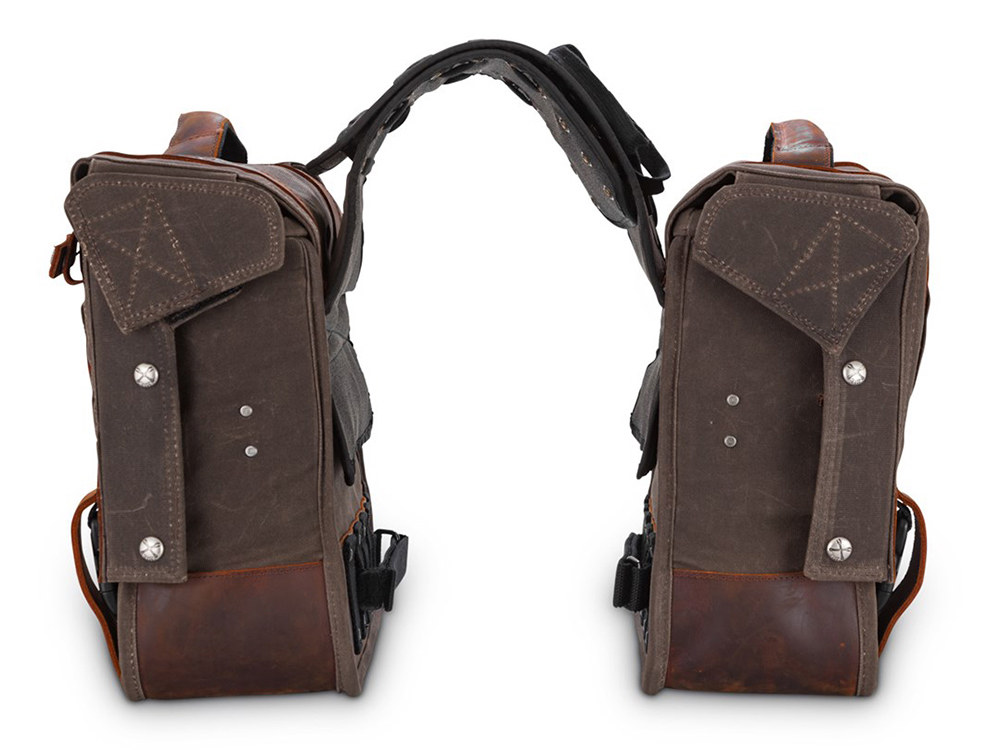 Bag; Throw-over Saddlebags Dark Oak