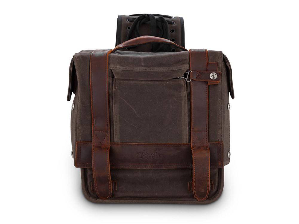 Bag; Throw-over Saddlebags Dark Oak