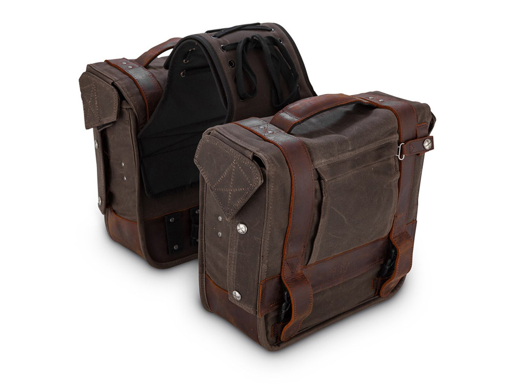 Bag; Throw-over Saddlebags Dark Oak