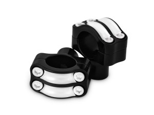 Burly Brand 1-1/2in. Tall Reaper Risers – Black Contrast Cut. Fits 1-1/4in. Handlebar Burly Brand 1-1/2in. Tall Reaper Risers – Black Contrast Cut. Fits 1-1/4in. Handlebar