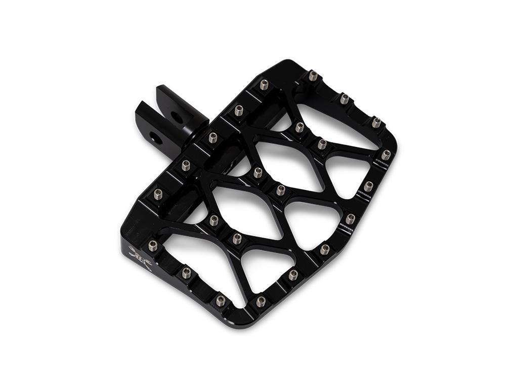 Burly Brand MX Evolution Mini Floorboards – Black. Fits Softail 2018up Front Rider