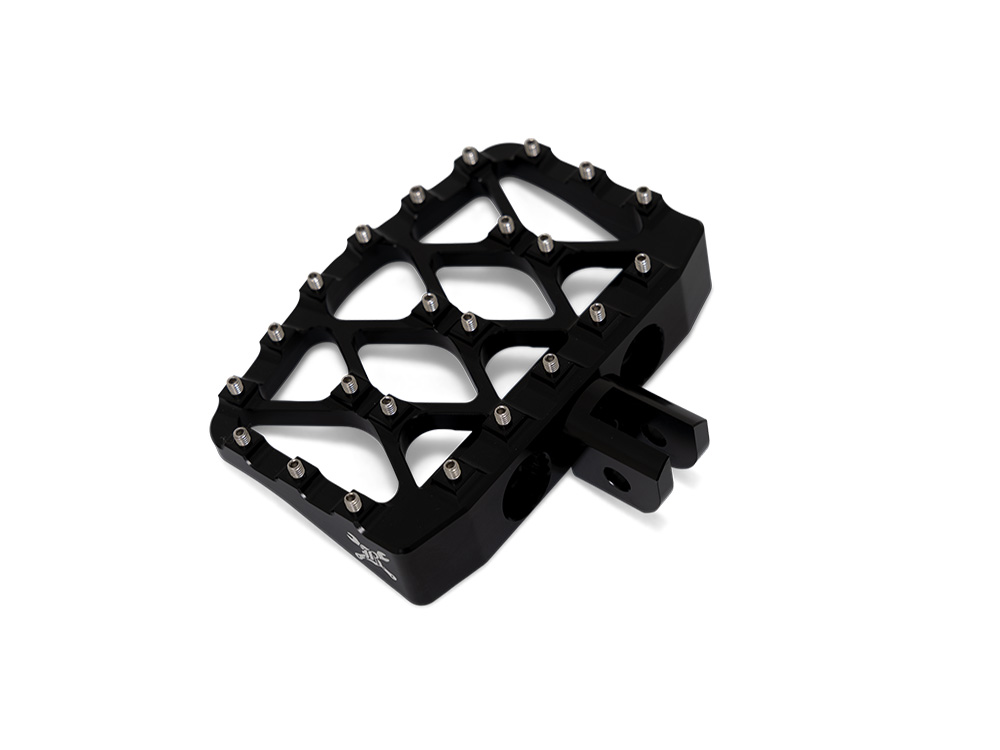 Burly Brand MX Evolution Mini Floorboards – Black. Fits Softail 2018up Front Rider