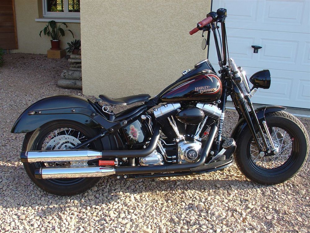 Burly Brand 14in. x 1in. Narrow Ape Hanger Handlebar – Black.