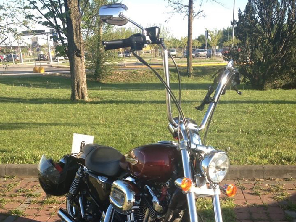 Burly Brand 14in. x 1in. Narrow Ape Hanger Handlebar – Chrome.