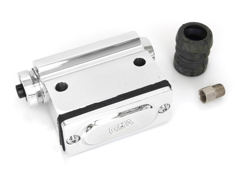 Belt Drives Ltd Kelsey Hayes Style Rear Brake Master Cylinder with 5/8in. Bore – Chrome. Fits FX 1980-1983, FXWG 1980-1982 & Sportster 1980-1981.