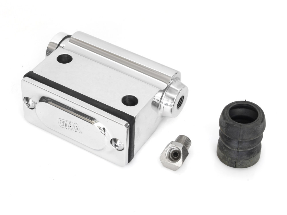 Belt Drives Ltd Lockheed Style Rear Brake Master Cylinder – Chrome. Fits Big Twin 1973-1979 with Disc Brake.