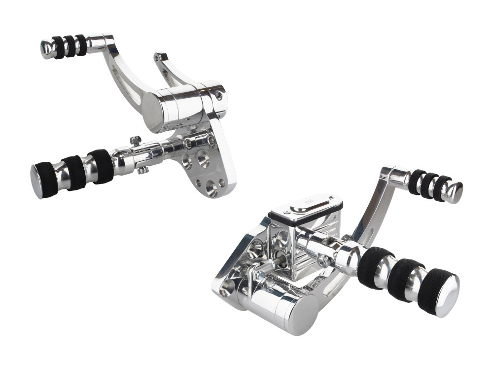 Belt Drives Ltd Standard Length Forward Controls – Chrome. Fits Softail 1984-1999 & 4Spd Big Twins 1936-1986