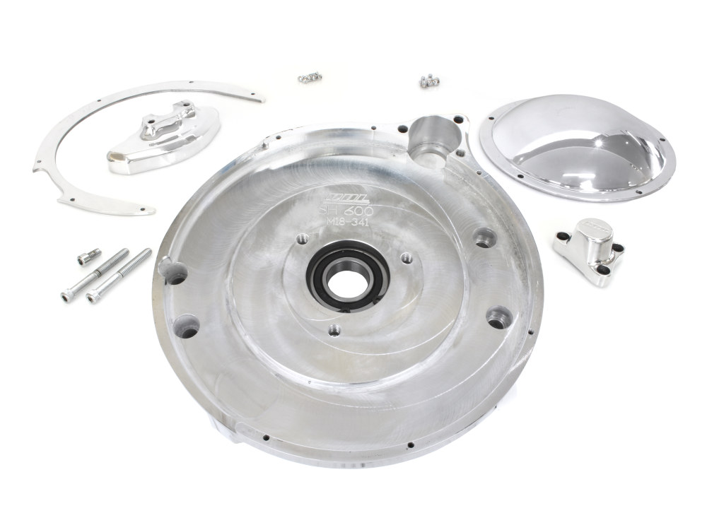 Belt Drives Ltd 2in. Electric Start Open Primary Belt Drive Kit. Fits Big Twin 1970-1978 with Ratchet Lid Transmission.
