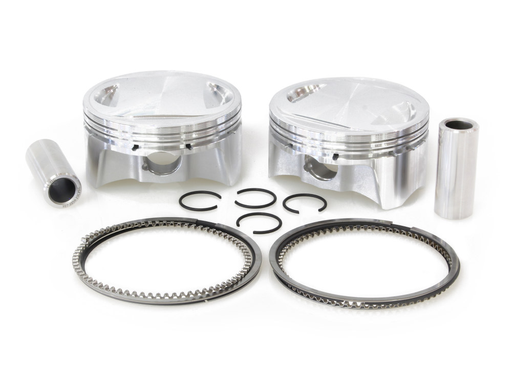 CP Carrillo PISTONS Standard Pistons with 11.0:1 Compression Ratio. Fits Twin Cam 2007-2017 96ci or 103ci to 107ci Big Bore Conversion.
