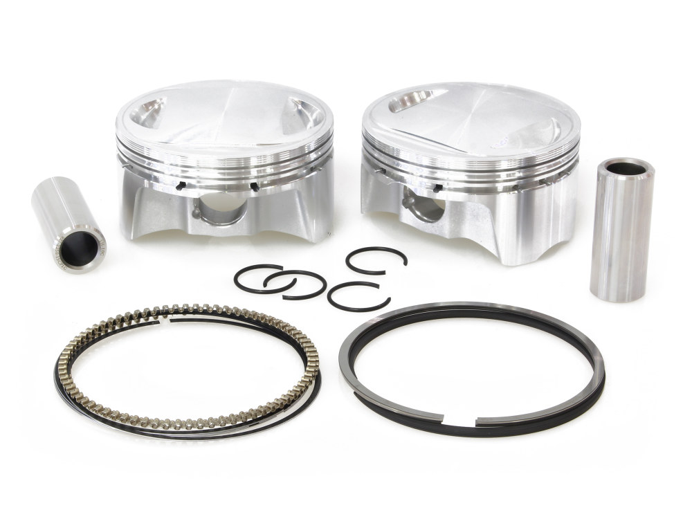 CP Carrillo PISTONS Std Pistons with 10.75:1 Compression Ratio. Fits Big Twin 2007-2017 with 103ci & Big Bore 96ci to 103ci Twin Cam Engine.