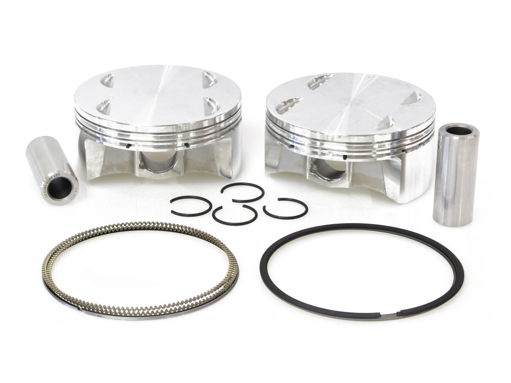 CP Carrillo PISTONS Std Pistons with 11.0:1 Compression Ratio. Fits Milwaukee-Eight 2017up with Big Bore 107ci to 120ci Engine.