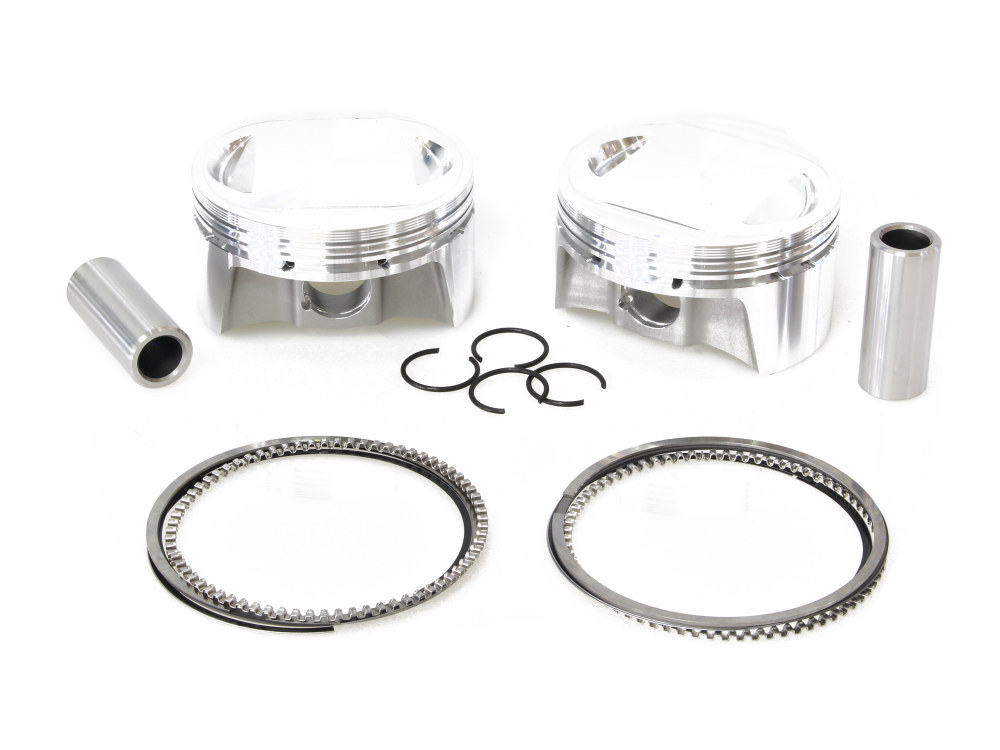 CP Carrillo PISTONS Std Pistons with 10.0:1 Compression Ratio. Fits Big Twin 1999-2006 with 88ci to 98ci Big Bore Twin Cam Engine.