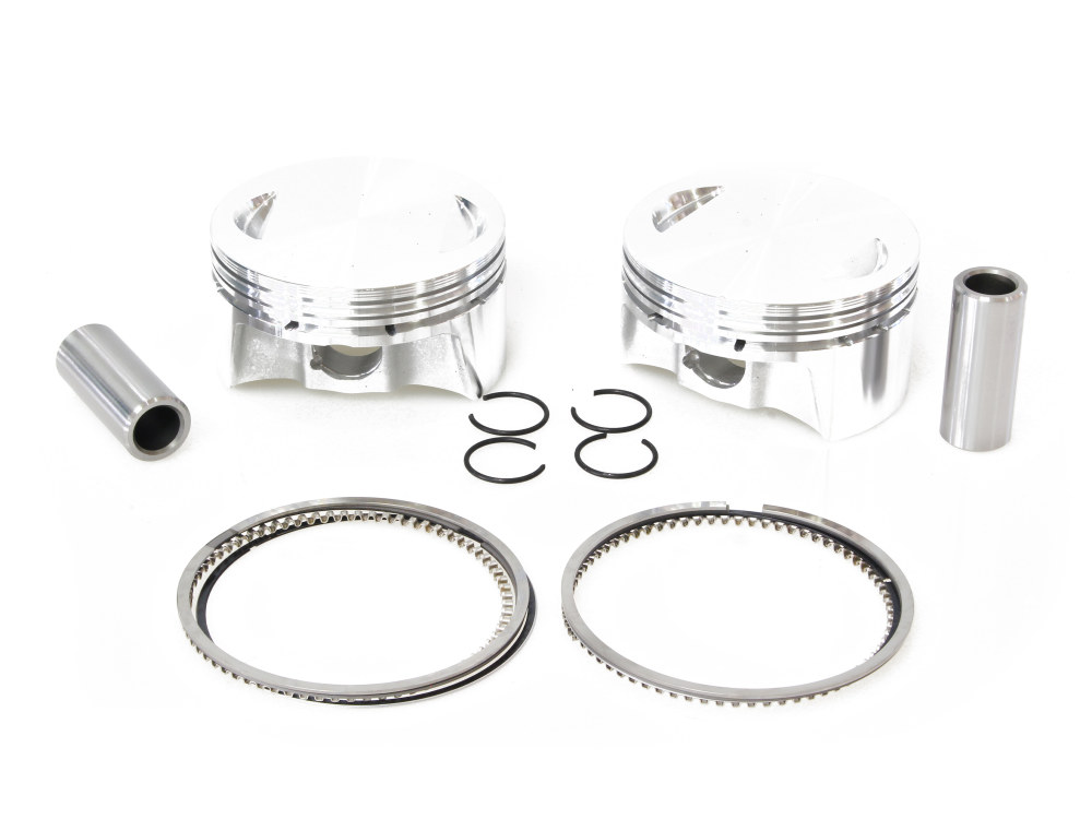 CP Carrillo PISTONS Std Pistons with 9.5:1 Compression Ratio. Fits Big Twin 1999-2006 with 88ci to 98ci Big Bore Twin Cam Engine.