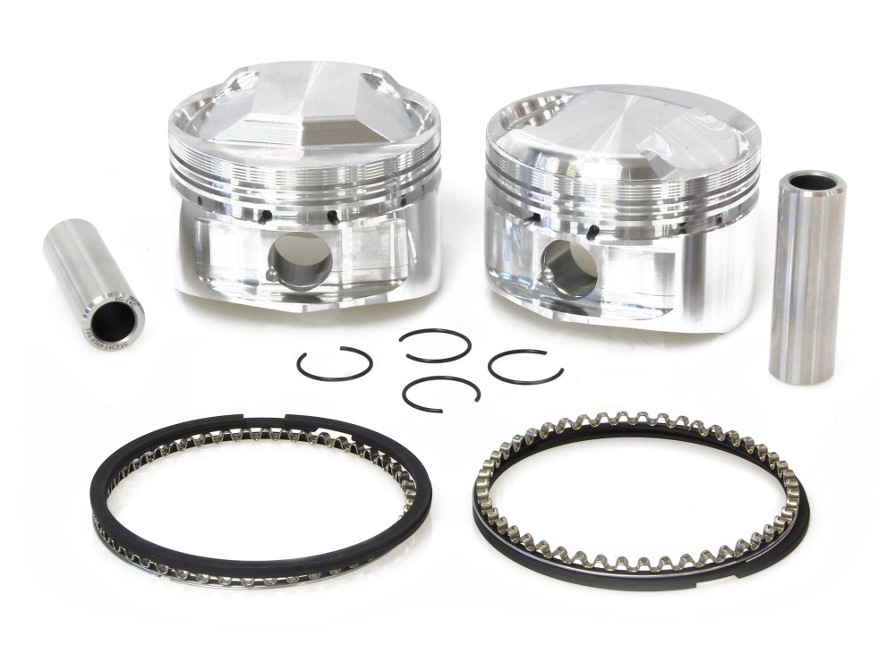 CP Carrillo PISTONS Std Pistons with 10.5:1 Compression Ratio. Fits Big Twin 1984-1999 with Evo Engine.