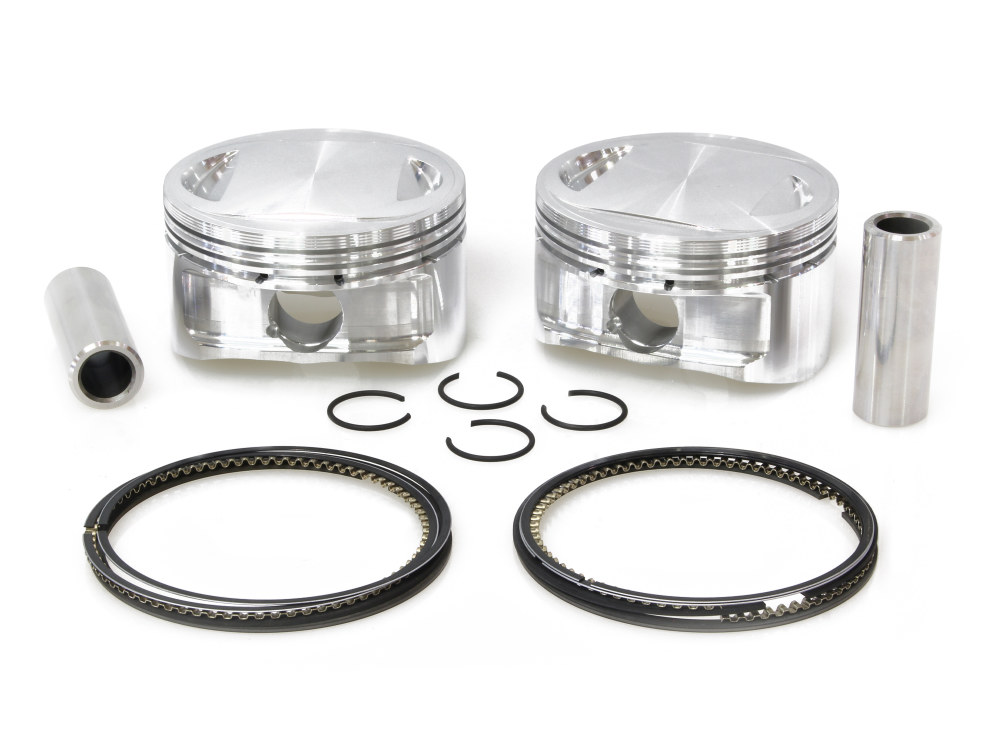 CP Carrillo PISTONS +.010in. Pistons with 9.75:1 Compression Ratio. Fits Big Twin 1999-2006 with 88ci to 95ci Big Bore Twin Cam Engine.