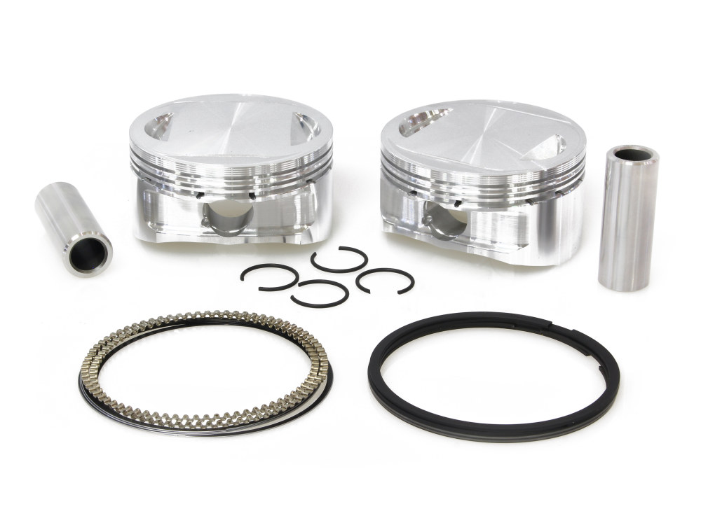 CP Carrillo PISTONS Std Pistons with 10.25:1 Compression Ratio. Fits Big Twin 2007-2017 with 103ci & Big Bore 96ci to 103ci Twin Cam Engine.