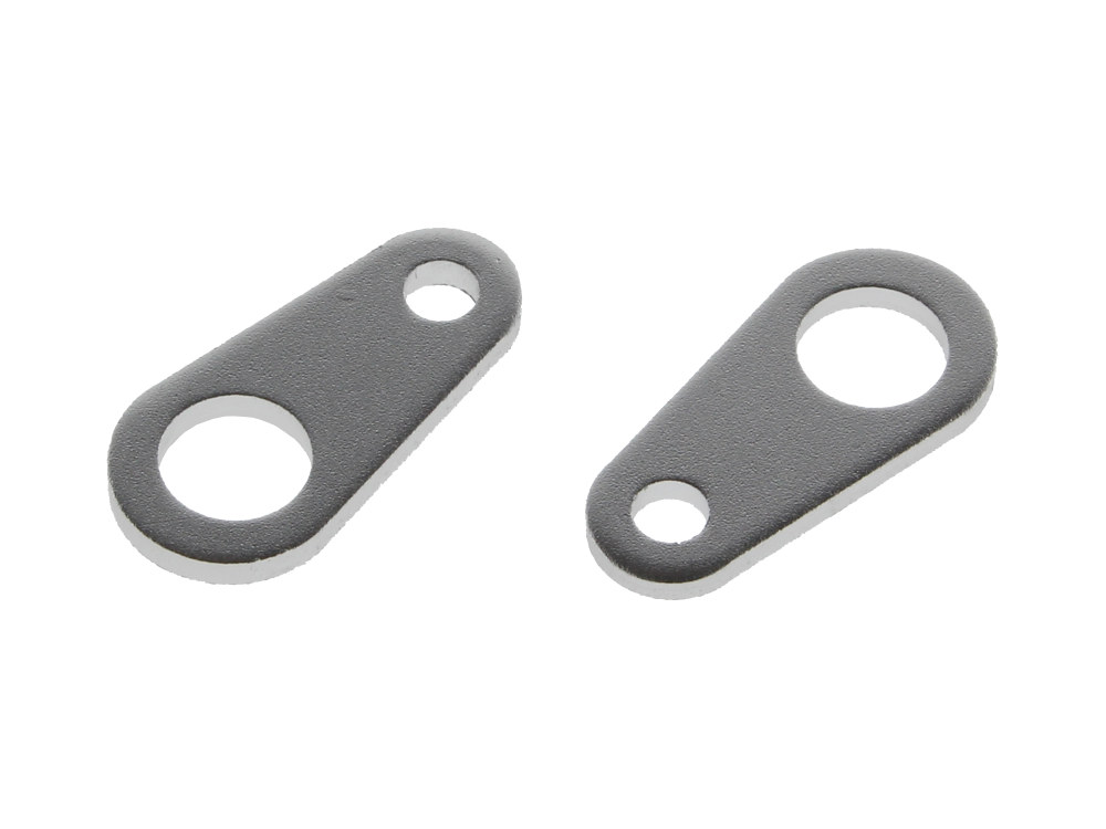 Custom Dynamics Micro Bullet Rear Turn Signal Mounting Brackets – Straight – Silver.