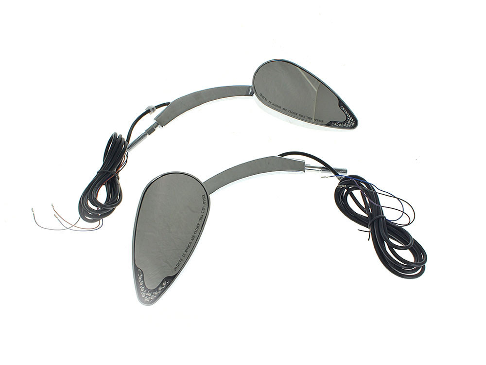 Mirror; LED Run & Turn  Chr (Pair)