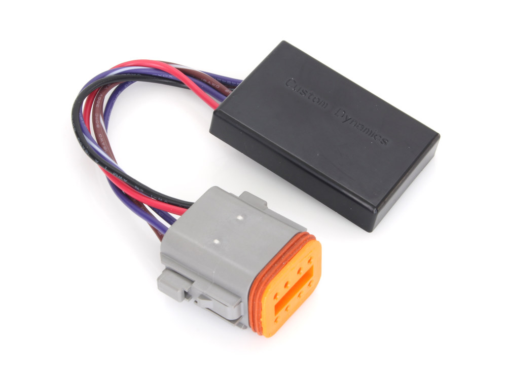 Custom Dynamics Plug-n-Play ATS Self Cancelling Turn Signal Module. Fits Touring & Sportster 1994-1995 with Female Plug