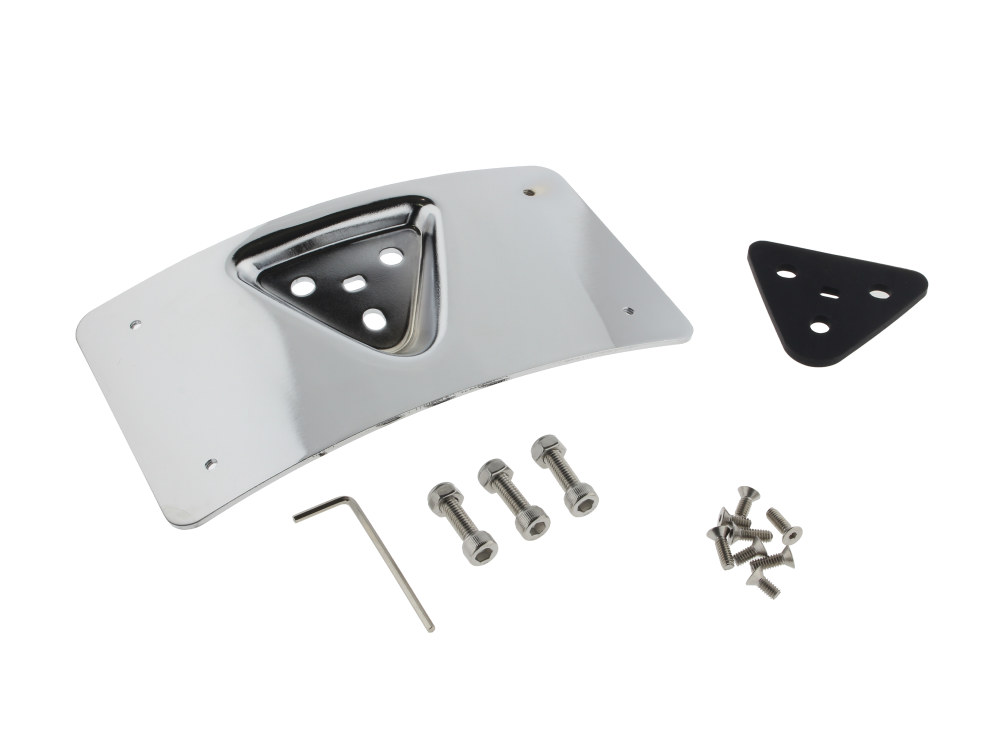 N/Plate Backing Plate; w/Mnt Curved