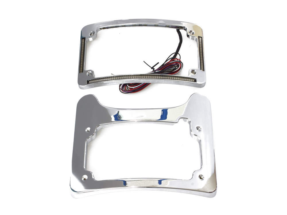 Custom Dynamics Turn Signal Eliminator Kit – Chrome with Amber LED’s for Turn Signals. Fits Most Touring 2014-2024