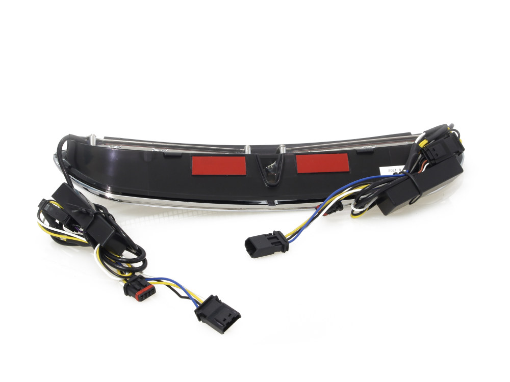 Custom Dynamics LED Batwing Vent Insert With Amber & White LED’s – Chrome. Fits Touring 2014-2023