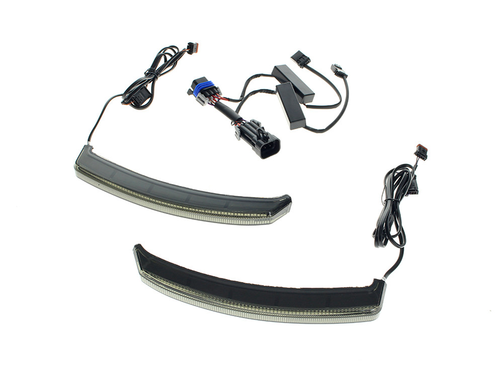 Custom Dynamics Bagz Saddlebag Lights. Red Run & Brake with Smoke Lens. Fits Indian 2019up with Hard Saddlebags