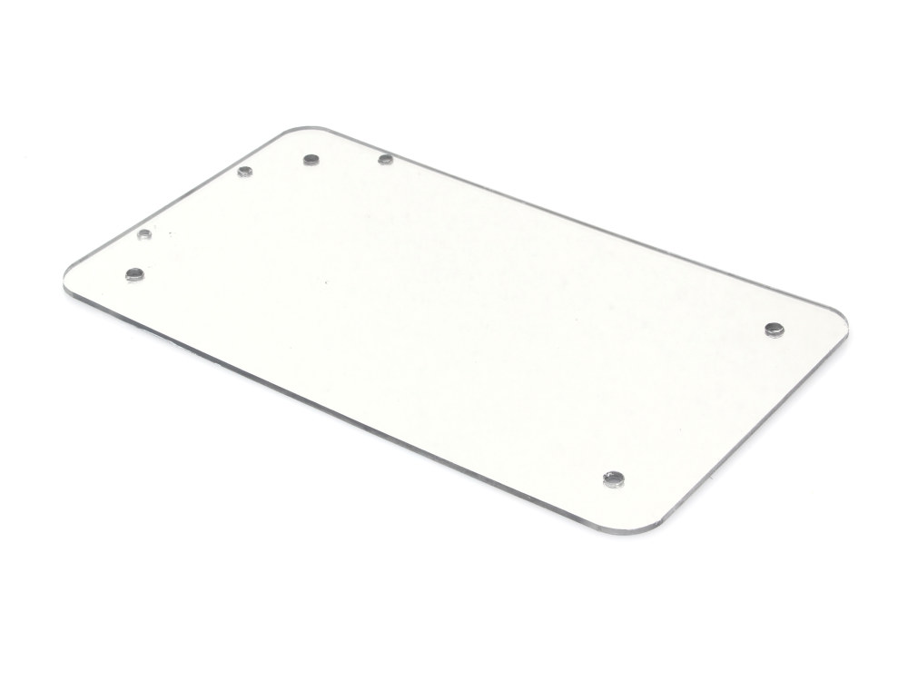 Custom Dynamics Flat Number Plate Backing Plate – Chrome.