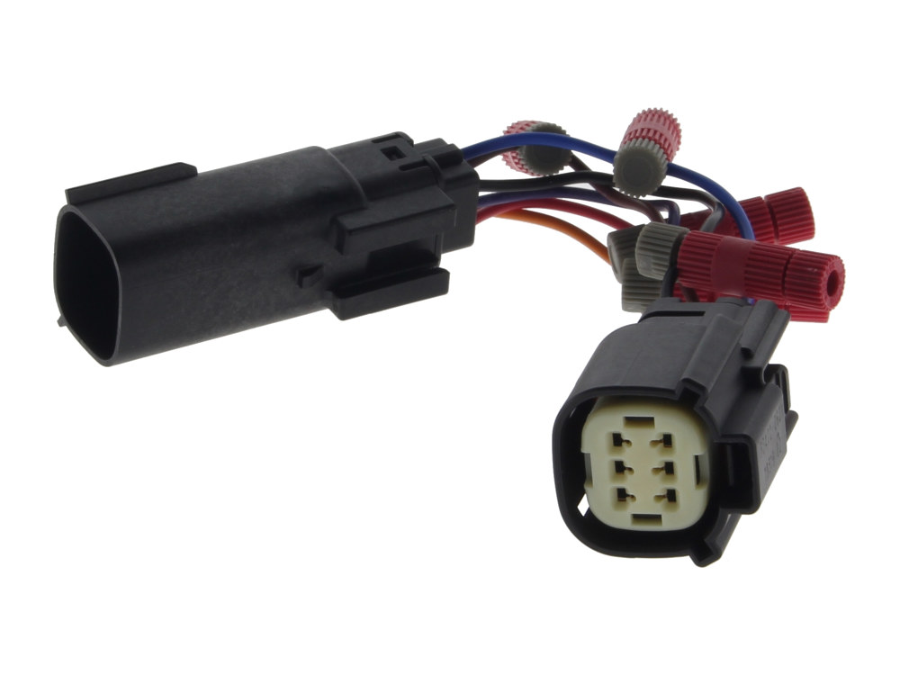 Custom Dynamics Universal 6 Pin Wiring Adapter. Fits Touring 2014up.