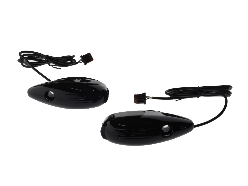 Custom Dynamics LED Front Dynamic Turn Signals – Black. Fits Road Glide 2015-2023