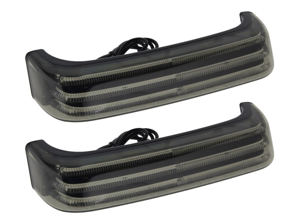 Custom Dynamics ProBeam Bagz Saddlebag Lights. Red Run/Turn/Brake with Smoke Lens & Black Trim. Fits Touring 2014up.