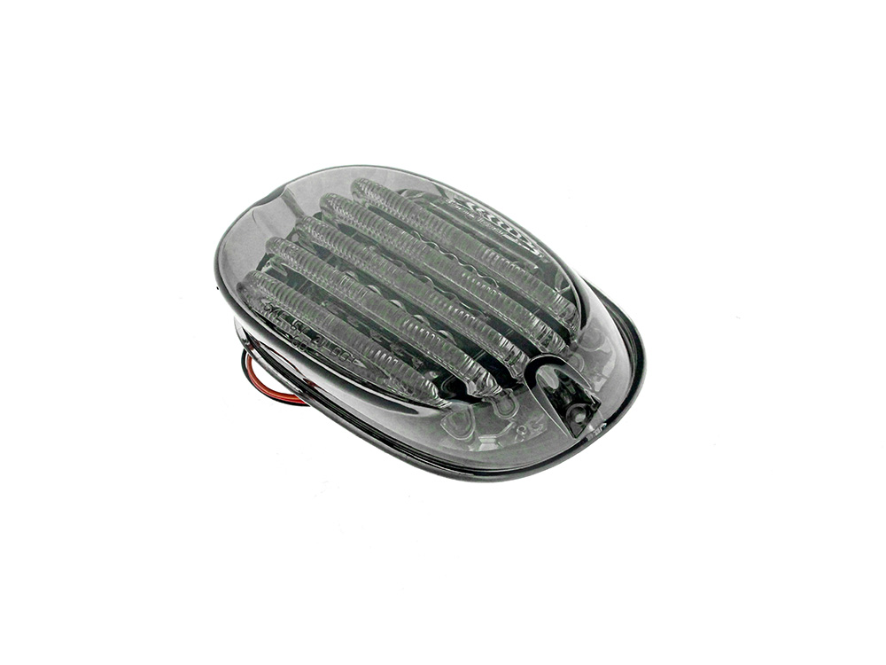 Custom Dynamics ProBEAM Low Profile LED Tailight. Smoke Lens & Number Plate Window. Fits Most 1999up Models