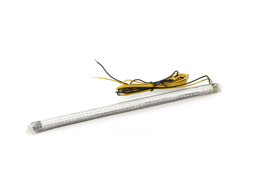 Custom Dynamics 175mm Turn Signal TruFLEX Strip with Clear Tube & Amber LED.