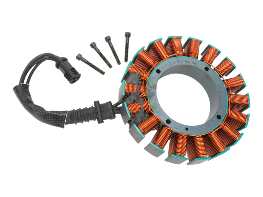 Cycle Electric Inc Stator. Fits Softail & Dyna 2008-2017.